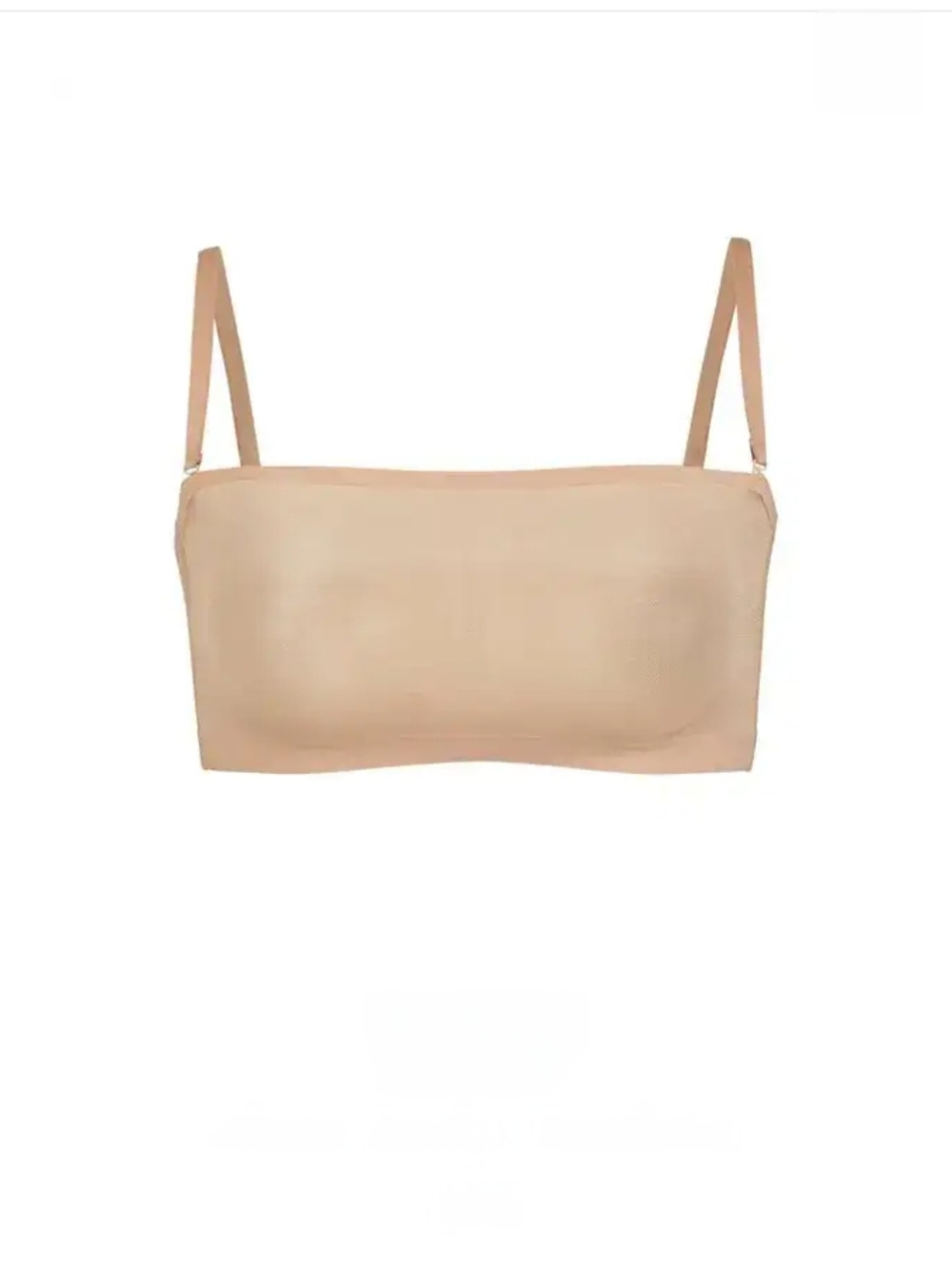 SKIMS Sheer Sculpt Bandeau Bra. Removable Straps. Color: Clay, Size: Small NEW